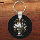 Koningin Van De Shuttle Badminton Grappige Grafisc Sleutelhanger (Voorkant)