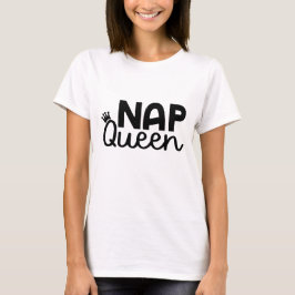 Koningin van de Slaap Kroon Grappig T-shirt