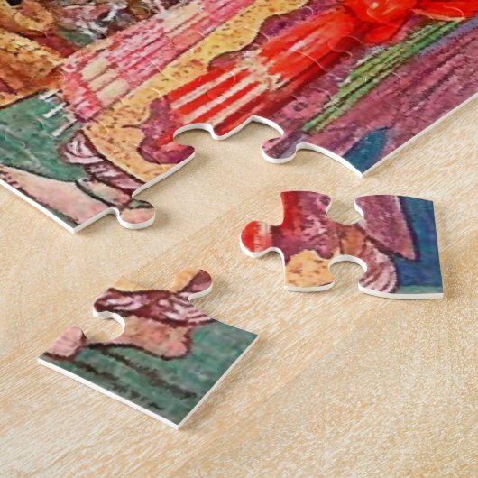 Koningin van de slangen legpuzzel (Zijkant)