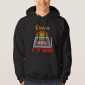 Koningin van de Slot Machine Gambler Casino Woman Hoodie (Voorkant)