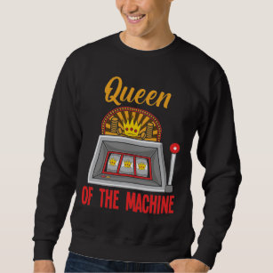 Koningin van de Slot Machine Gambler Casino Woman Trui