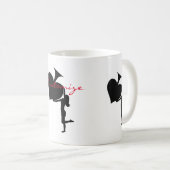 Koningin van de Spades Holding Black Ace Koffiemok (Voorkant rechts)