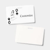 Koningin van de Steden van het meisje Thunder_Cove Badge (Voor- en achterkant)