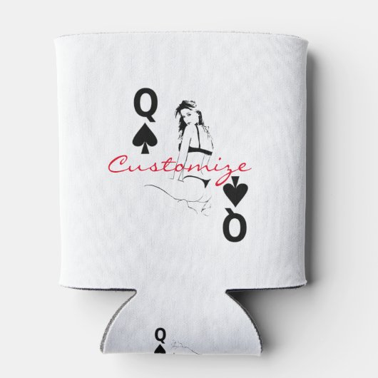 Koningin van de Steden van het meisje Thunder_Cove Blikjeskoeler (Achterkant)