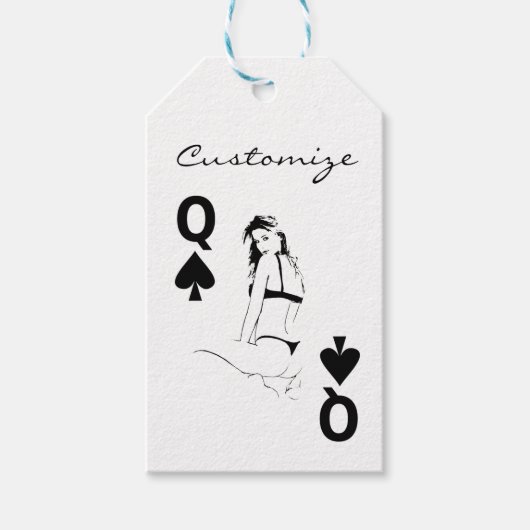 Koningin van de Steden van het meisje Thunder_Cove Cadeaulabel (Voorkant)