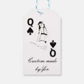 Koningin van de Steden van het meisje Thunder_Cove Cadeaulabel (Achterkant)