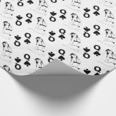 Koningin van de Steden van het meisje Thunder_Cove Cadeaupapier (Hoek)