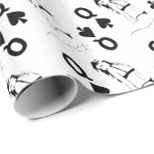 Koningin van de Steden van het meisje Thunder_Cove Cadeaupapier (Rol Hoek)