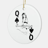 Koningin van de Steden van het meisje Thunder_Cove Keramisch Ornament (Links)