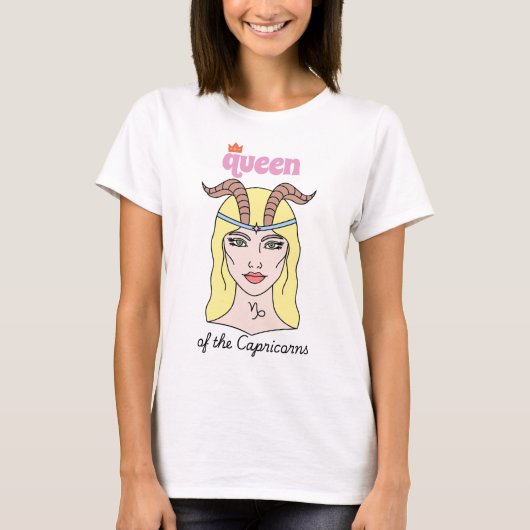 Koningin van de Steenbokken T-shirt (Voorkant)