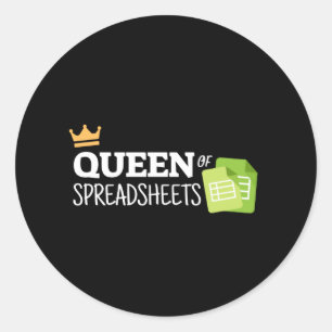 Koningin van de sticker van de klassieke ronde der
