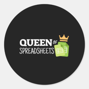 Koningin van de sticker van de klassieke ronde der