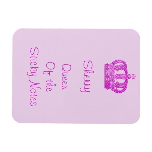 Koningin van de Sticky Notes Magnet Magneet (Horizontaal)