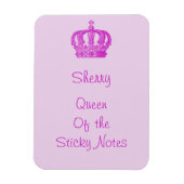 Koningin van de Sticky Notes Magnet Magneet (Verticaal)