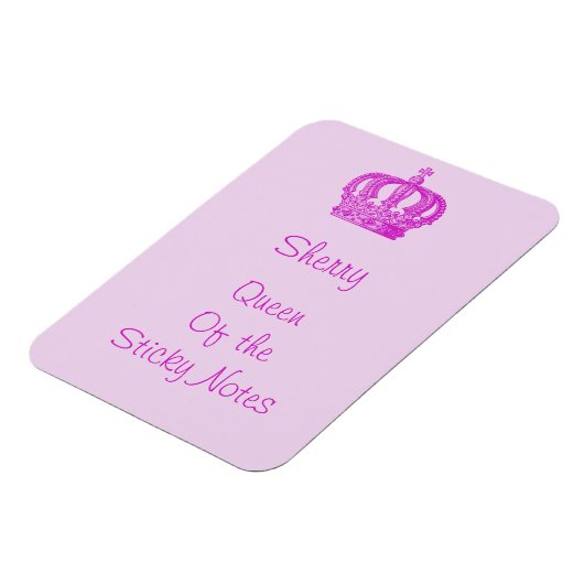Koningin van de Sticky Notes Magnet Magneet (Linkerzijde)