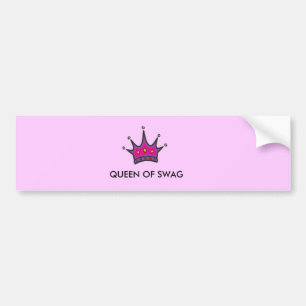 koningin van de SWAG-Bumpersticker Bumpersticker