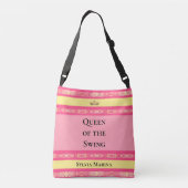 Koningin van de Swing Roze  Crossbody Tas (Achterkant)