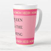 Koningin van de Swing Roze Latte Mok (Rechterhoek)