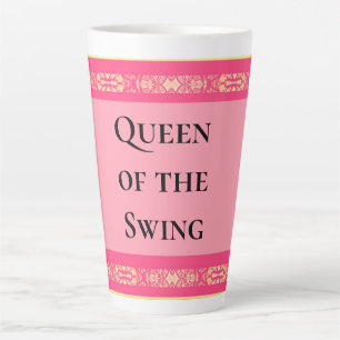 Koningin van de Swing Roze Latte Mok