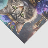 Koningin van de tafel, Kat speelkaarten Tissuepapier (Detail)