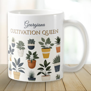 Koningin van de teelt Planten Tuinieren Koffiemok