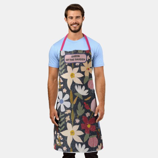 KONINGIN VAN DE TUIN Moederdag Gift Schort (Gedragen)