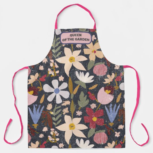KONINGIN VAN DE TUIN Moederdag Gift Schort (Voorkant)