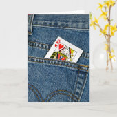 Koningin van de Verjaardag van Harten Kaart (Gele Bloem)