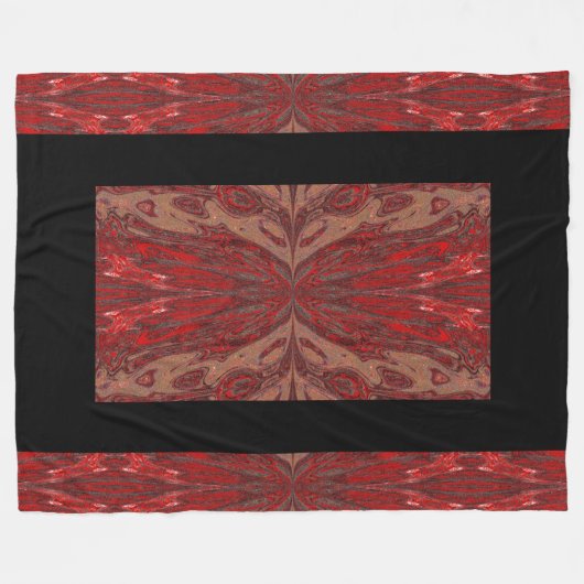 Koningin van de Vlinders 64 Fleece Deken (Voorkant (Horizontaal))