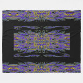 Koningin Van De Vlinders 88 Fleece Deken (Voorkant (Horizontaal))