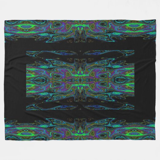 Koningin van de Vlinders 95 Fleece Deken (Voorkant (Horizontaal))