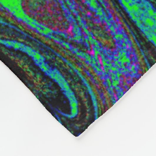 Koningin van de Vlinders 95 Fleece Deken (Hoek)