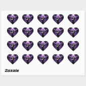 Koningin van de Web Vampier Goth Sticker – Paars (Vel)