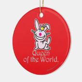 koningin van de wereld keramisch ornament (Links)