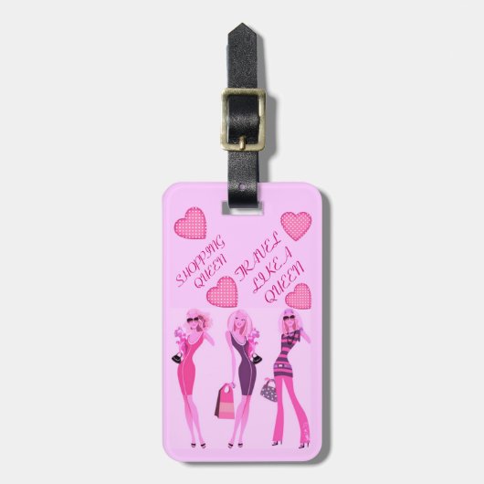 KONINGIN VAN DE WINKEL COLLECTIE BAGAGELABEL (Voorkant verticaal)