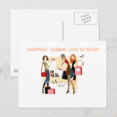 KONINGIN VAN DE WINKEL COLLECTIE BRIEFKAART (Voorkant / Achterkant)