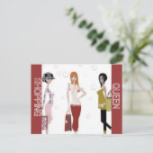KONINGIN VAN DE WINKEL COLLECTIE BRIEFKAART (Staand voorkant)