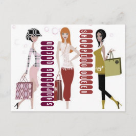 KONINGIN VAN DE WINKEL COLLECTIE BRIEFKAART