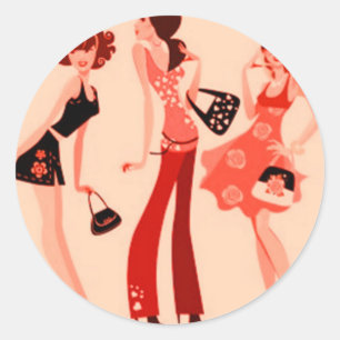 KONINGIN VAN DE WINKEL COLLECTIE RONDE STICKER