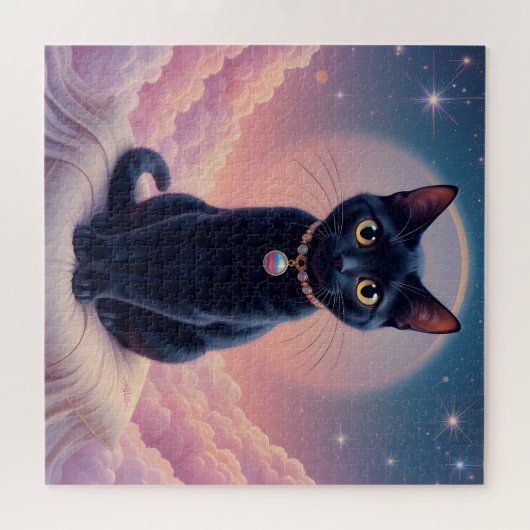 Koningin van de Zwarte Kat hemel Legpuzzel (Horizontaal)