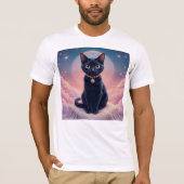 Koningin van de Zwarte Kat hemel T-shirt (Voorkant)