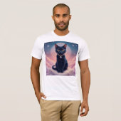 Koningin van de Zwarte Kat hemel T-shirt (Voorkant volledig)