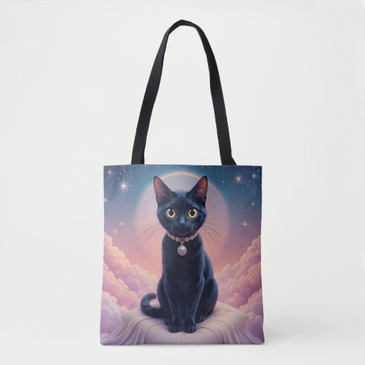 Koningin van de Zwarte Kat hemel Tote Bag (Voorkant)