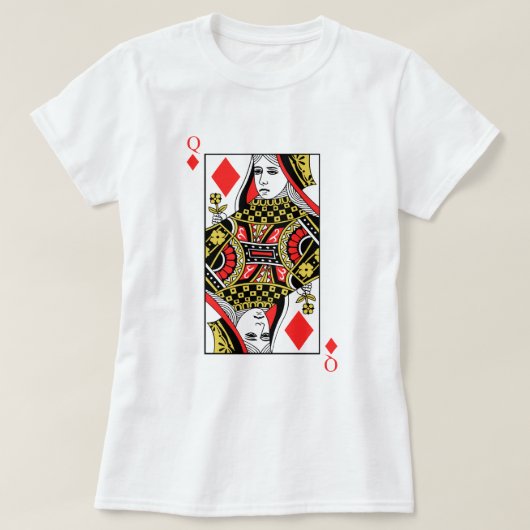 koningin van diamanten t-shirt (Design voorkant)