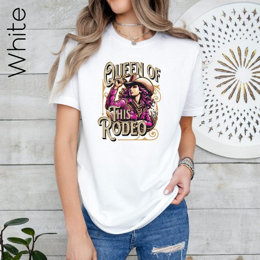 Koningin van dit Rodeo T-shirt, Cowgirl Gift, Meis T-shirt