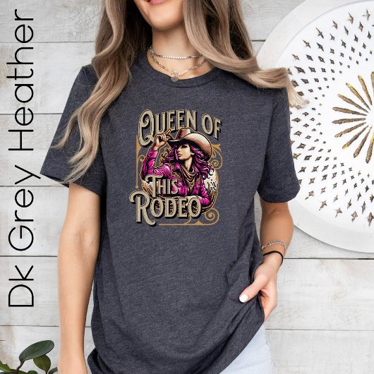Koningin van dit Rodeo T-shirt, Cowgirl Gift, Meis T-shirt