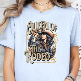 Koningin van dit Rodeo T-shirt, Cowgirl Gift, Meis T-shirt
