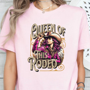 Koningin van dit Rodeo T-shirt, Cowgirl Gift, Meis T-shirt