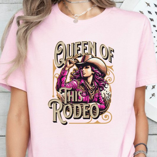 Koningin van dit Rodeo T-shirt, Cowgirl Gift, Meis T-shirt
