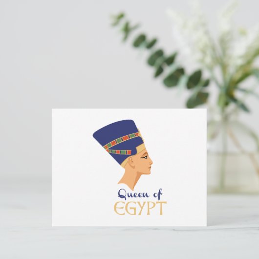 koningin van Egypte Briefkaart (Staand voorkant)